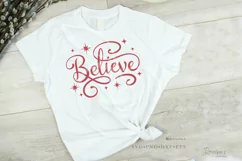 Christmas Ornaments Svg / Hand-Lettered round svg files 135 Product Image 8
