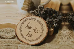 Christmas Ornaments Svg / Hand-Lettered round svg files 135 Product Image 5