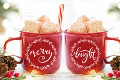 Christmas Round Ornament svg HandLettered Circle Sign 135 xx Product Image 3