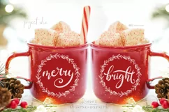 Christmas Ornaments Svg / Hand-Lettered round svg files 135 Product Image 4