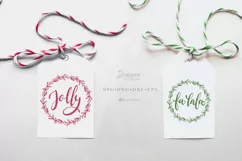 Christmas Ornaments Svg / Hand-Lettered round svg files 135 Product Image 9