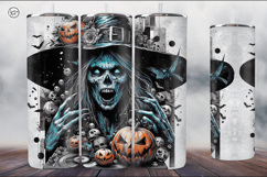 4 Witch Seamless Tumbler Sublimation, 20 oz Tumbler Wrap Product Image 4