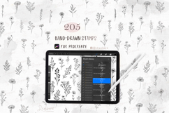 Procreate Stamps Tiny Flowers | 205 Fineline Floral art 026 Product Image 4