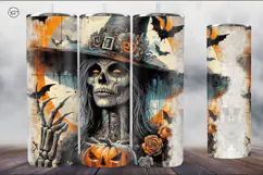 4 Witch Seamless Tumbler Sublimation, 20 oz Tumbler Wrap Product Image 2