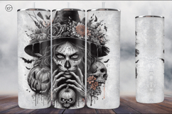 4 Witch Seamless Tumbler Sublimation, 20 oz Tumbler Wrap Product Image 5