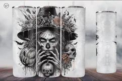 4 Witch Seamless Tumbler Sublimation, 20 oz Tumbler Wrap Product Image 5