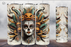 4 Witch Seamless Tumbler Sublimation, 20 oz Tumbler Wrap Product Image 3
