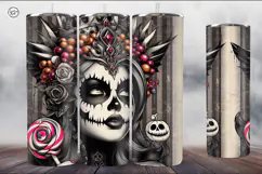 4 Witch Seamless Tumbler Sublimation, 20 oz Tumbler Wrap Product Image 4