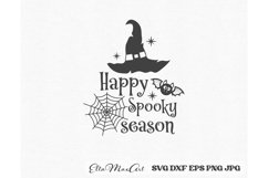 Halloween SVG, Happy Spooky season SVG, Halloween Ghost SVG Product Image 2