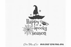 Halloween SVG, Happy Spooky season SVG, Halloween Ghost SVG Product Image 2