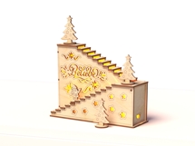 Christmas Stair Countdown | Ladder Advent - laser cut file Product Image 4
