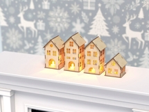 Wooden Christmas Houses Laser Cut Files Product Image 4