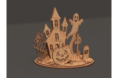 Halloween House - laser cut file. Halloween SVG Product Image 1