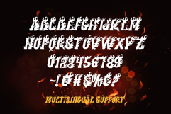 Seven Flame - Fire Decorative Display Font Product Image 2