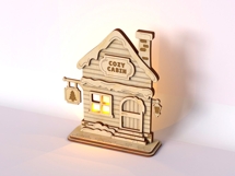 Christmas Wooden House Laser Cut File | Product Image 4
