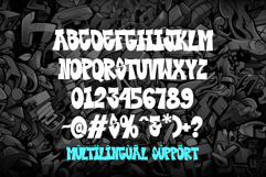 Style Wall | Energetic and Bold Urban Graffiti Font Product Image 2