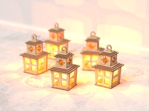 Christmas Lantern Laser Cut File SVG Wooden Candle Holder Product Image 4