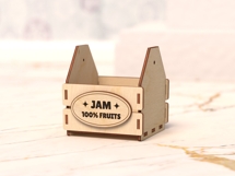 Wooden Jam Jar Holder Laser Cut File 5 Sizes Product Image 4