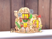 Laser Cut Easter Egg House Lightbox: Product Image 4