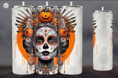 4 Witch Seamless Tumbler Sublimation, 20 oz Tumbler Wrap Product Image 3