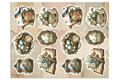 Summer. Vintage. Print &amp; Cut Stickers PNG Product Image 2