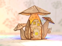 Mushroom House Lantern Laser Cut File Product Image 4