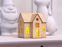 Simple House - Miniature Christmas House SVG | Laser Cut Product Image 4