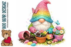 Spring Planting Gnome Clipart Product Image 1