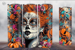 4 Witch Seamless Tumbler Sublimation, 20 oz Tumbler Wrap Product Image 5