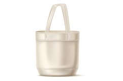 Tote shopping bag. Realistic fabric blank mockup Product Image 1