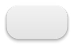 Rounded rectangle with realistic shadow. White button templa Product Image 1