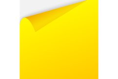 Yellow paper square with realistic shadow page turn Product Image 1