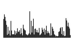 Audio amplitude digital form. Sound record shape Product Image 1