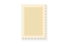 Postal frame template. Retro postmark realistic mockup Product Image 1