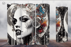 4 Vampire Seamless Tumbler Sublimation, 20 oz Tumbler Wrap Product Image 3