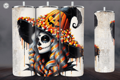 4 Witch Seamless Tumbler Sublimation, 20 oz Tumbler Wrap Product Image 2
