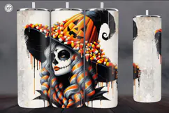 4 Witch Seamless Tumbler Sublimation, 20 oz Tumbler Wrap Product Image 2