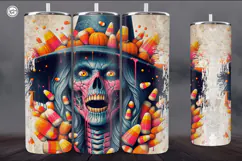 4 Witch Seamless Tumbler Sublimation, 20 oz Tumbler Wrap Product Image 4