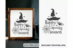 Halloween SVG, Happy Spooky season SVG, Halloween Ghost SVG Product Image 3