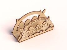 Easter Table Decor SVG | Happy Easter Scene Product Image 5