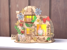 Laser Cut Easter Egg House Lightbox: Product Image 5