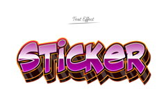 graffiti typography style text effect editable Product Image 1
