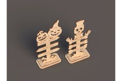 Halloween Figures - instant download files for laser cutting Product Image 5