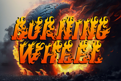 Seven Flames | Fire Display Webfont for Bold Hot Design Product Image 3