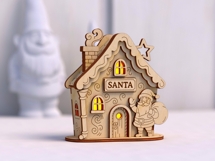 Santa House Light Box SVG Product Image 5