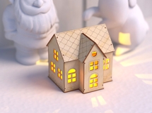 Simple House - Miniature Christmas House SVG | Laser Cut Product Image 5