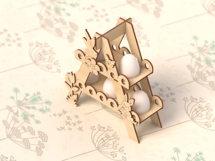 Easter Egg Holder SVG | Tiered Bunny Egg Stand Product Image 5