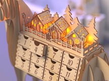 Wooden Reindeer Advent Calendar SVG Product Image 5