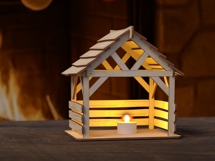 Nativity Stable Laser Cut File | Christmas Crib SVG Product Image 5