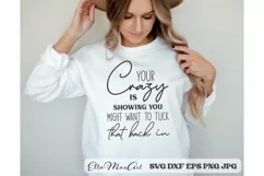 Your Crazy is showing you might want to tuck that back in Product Image 1